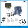 4W 11V Panel Solar 3PCS 1W LED Bombillas solares Kit solar Sistema Solar hogar